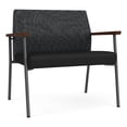 thumbnail image 1 of Pemberly Row Chaise de Réception en Métal/polyuréthane Bariatrique Charbon/noir, 1 of 5