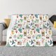 thumbnail image 1 of Fotbe Travel1 Manta de Franela con Estampado, Manta Ultrasuave para Cama, Sofá, Auto, Hipoalergénica y Antibolitas-50"x40", 1 of 6