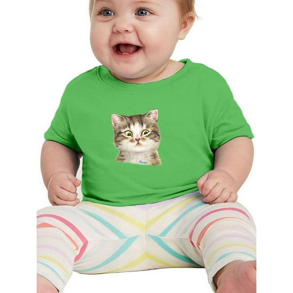 Doubtful Kitten T-Shirt Infant -Kayomi Harai Designs,  6 Months