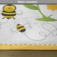thumbnail image 5 of Ambesonne Flower Place Mats Set of 4, Bees Daisies Chamomile, Standard Size, Yellow White and Black, 5 of 5