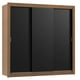 thumbnail image 1 of Ropero Closet Madesa Mônaco 3 Puertas Marron/Negro, 1 of 10