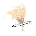 thumbnail image 1 of Diadema Estilo Flapper Yuyangstore Con Plumas Beige, 1 of 8