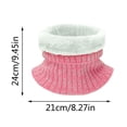 thumbnail image 2 of AWZXDE Women's Winter Ribbed Knit Lined Solid Color Neck Warmer - Thermal Turtleneck Scarf, Thick Warm Knit Cowl for Cold Weather Red,One Size, 2 of 7