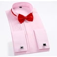 thumbnail image 3 of Joefnel Men Solid Color Bowtie Necktie Tuxedo Wedding Party Adjustable Bow Tie, 3 of 5
