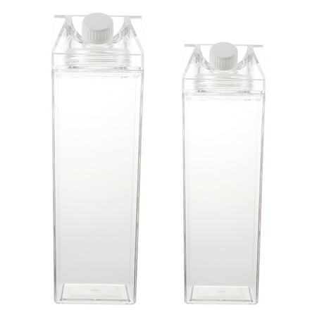 

Bottle Bottles Carton Waterclear Slimglass Jug Box Square Reusable Coffee Cup Container Tea Portable Kidsdrink Jars Pet
