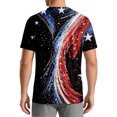 thumbnail image 4 of Men's Digital Camo Quick‑Dry T‑Shirt Summer Crew Neck Short Sleeve UV Protection Top for Fishing Hiking Sports Black L, 4 of 4