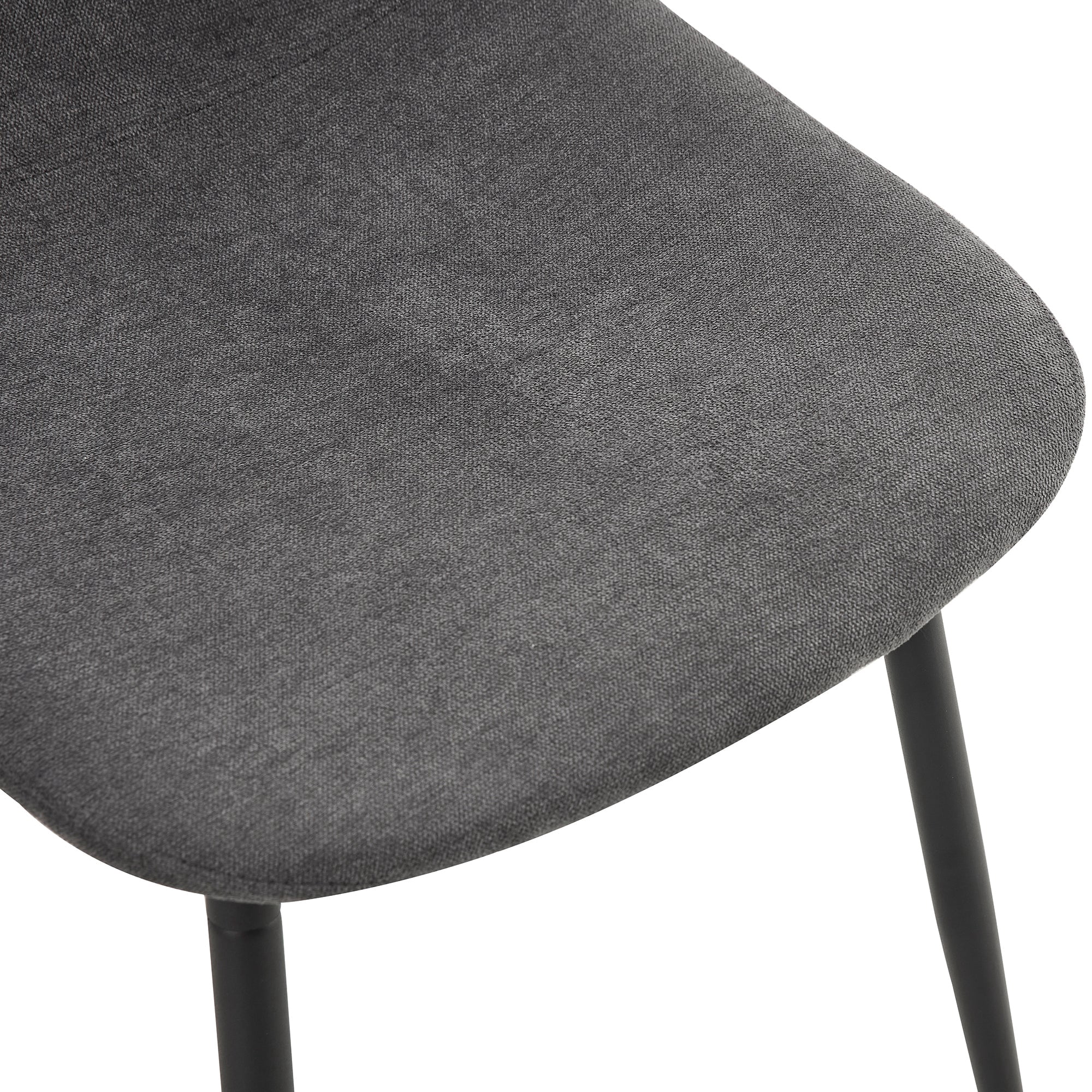 Sailvan Expandable Dining Table Chair Set, 59-71 Inch Pull-Out MDF Table with Linen-Cotton Chairs