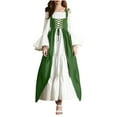 thumbnail image 5 of Hvyesh Womens Medieval Renaissance Costume Cosplay Over Dress Victorian Dress Vintage Gothic Dress, 5 of 8