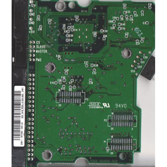 WD800AB-00CBA1, 2061-001092-300 LA, WD IDE 3.5 PCB
