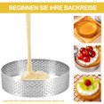 thumbnail image 1 of 8pcs Tartlet Molds, Dessert Rings with Holes, Stainless Steel Cake Rings, Crumpet Rings for DIY Mousse Cakes and Muffins, 1 of 5
