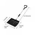 thumbnail image 5 of EXLEAF 2026 New Snow Shovel - 48.5In Heavy-Duty Plastic Snow Shovel with Removable D-G Handle - Wide Push Design for Truck Snow Removal Farm Use,Winter Maintenance Outdoor Activities, 5 of 7