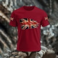 thumbnail image 2 of CONZONE Mens Tshirts Short Sleeve British T Shirts for Men Casual Crew Neck Patriotic Uk Flag Graphic Lightweight Tees Soft Cozy Athletic Tops, 2 of 3