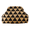 Black Brown Triangle, variant on Knitted Cosmetic Bag Magnetic Makeup Pouch, Large Capacity Travel Toiletry Organizer, Portable Clutch Bag for Women