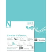 Neenah® Creative Collection™ Specialty Paper, Letter Size (8 1/2" x 11"), 32 Lb, FSC® Certified, Sea Glass, Ream Of 50 Sheets