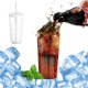 thumbnail image 4 of Vaso térmico Yuanzi de gran capacidad (500 ml) de vidrio irrompible con tapa y pajita de plástico reutilizables | Taza para café helado o bebidas frías (500 ml) | Vaso reutilizable ecológico, 4 of 6