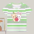 thumbnail image 1 of Geire Boys' New Striped T-Shirts Cute Pattern Round Neck Short Sleeve Top Regular Fit, 1 of 3