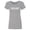 Heather Grey, variant on Short & Sweet Espresso Womens crewneck tee