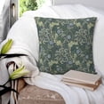 thumbnail image 5 of Vintage Victorian Classic Floral William Morris Greenery Forest Animals Pheasant Decorative Throw Pillow Covers 18x18 inch Pillowcase Aesthetic Cushion Cover for Home Decor Sofa Living Room, 5 of 5