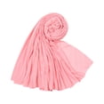 thumbnail image 2 of Willtoo Woman Soft Scarf Shawl Plain Cotton Jersey Scarves Turban Women Long Shawls Heads Wrap Headsband, 2 of 3