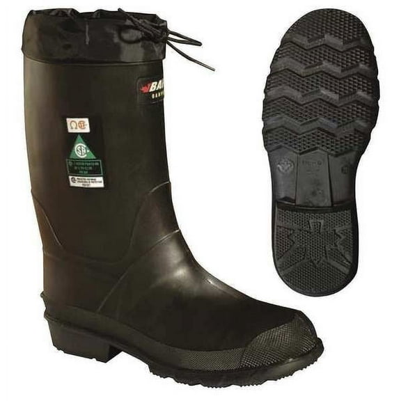 Baffin Rubber Boot,Men's,9,Mid-Calf,Black,PR 85740000