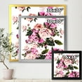 thumbnail image 4 of Designart 'Peony Vintage Flowers' Traditional Framed Art Print, 4 of 4