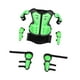 thumbnail image 4 of Armadura de motocicleta para niños, equipo para motocross, protector de espalda y pecho transpirable Verde, 4 of 9