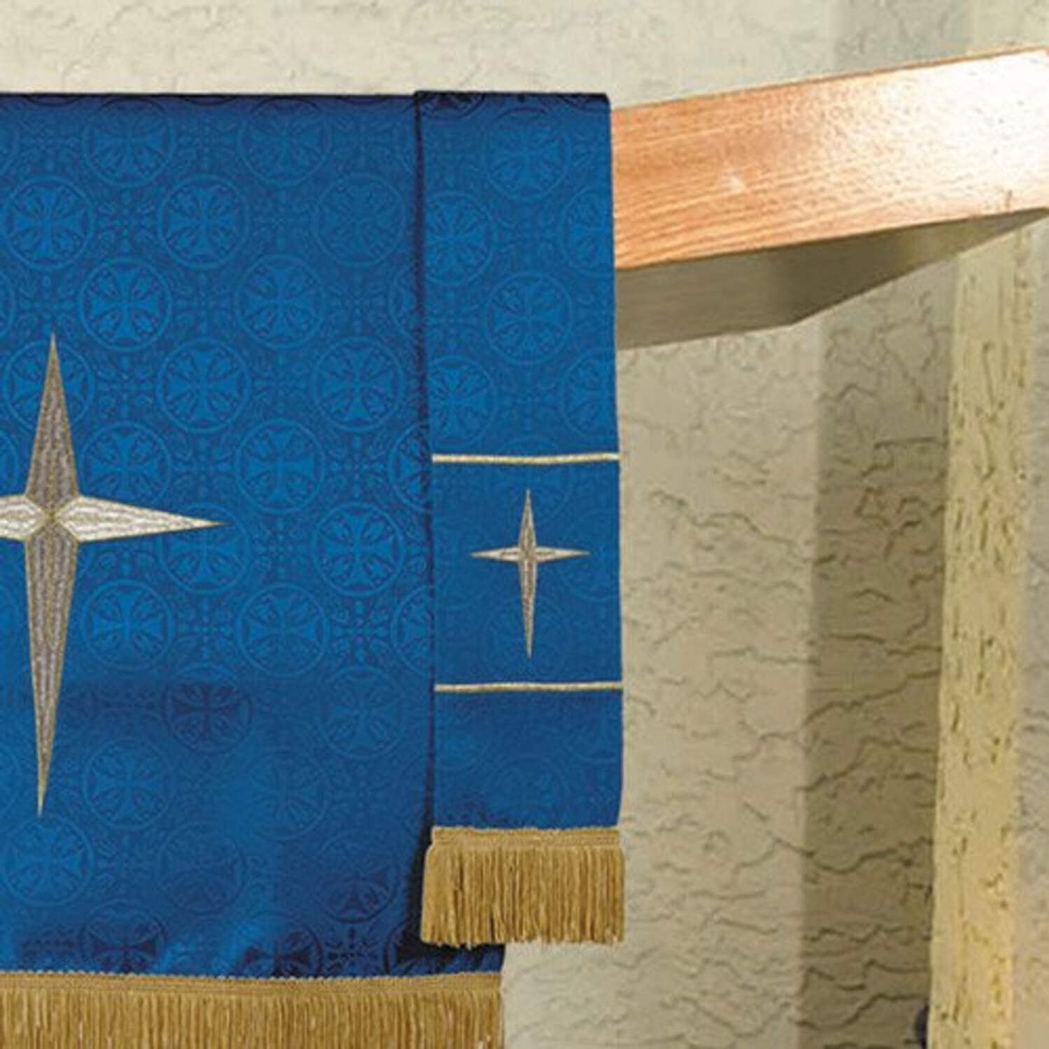 Maltese Jacquard Bookmark: Blue
