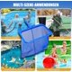 thumbnail image 1 of Red De Fondo De Piscina Profesional Con Gran Capacidad, Recolección De Hojas De Superficie Sin Poste Red De Aterrizaje Profunda Para Piscinas, Estanques, Spas, Parques Acuáticos Azul, 1 of 2