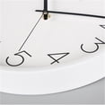 thumbnail image 3 of Reloj de pared minimalista blanco, funcionamiento silencioso, a pilas, diseño versátil, 3 of 7