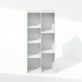 thumbnail image 3 of Furinno Luder 7-Cube Vertical Bookcase Particle Board White, 9.40" x 19.50" x 41.70", 3 of 7