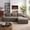 Dark Camel, variant on Vanress 96 Inch Modular Sectional Couches for Living Room, Modern Boneless Sofa, Upholstered Deep Seat Cloud Couch, Corduroy Comfy L-Shape Sofas Couches, No Assembly, Black (Left Facing Chaise)