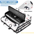 thumbnail image 6 of Zipper Binder with Shoulder Strap 2 inch 3 Ring Waterproof File Folder Organizer Bag 500 Sheet Cartoon Penguin Pattern, 6 of 8
