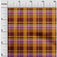 thumbnail image 1 of oneOone Cotton Poplin Twill Maroon Fabric Madras Check Quilting Supplies Print Sewing Fabric By The Yard 56 Inches Wide, 1 of 4