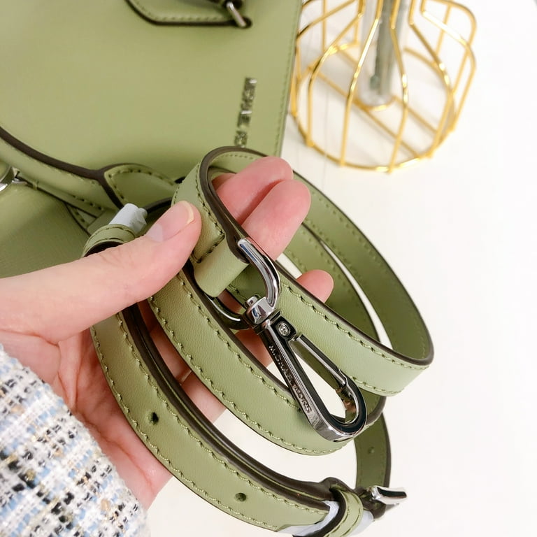 Michael Kors Sheila Small Light Sage Vegan Leather Center Michael Kors Sheila Small Light Sage Vegan Leather Center