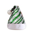 thumbnail image 2 of D-GROEE Christmas Hat, Xmas Holiday Hat for Unisex Adults,Glitter Design Soft Xmas Cap for New Year Festival Party Supplies, 2 of 7