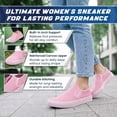thumbnail image 5 of Emma Shoes Canvas Slip On Sneakers for Women, Canvas Slip On Shoes for Women, Low Top Casual Flats (Light Pink, 10), 5 of 5