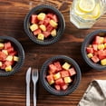 thumbnail image 3 of PLASTICPRO 12 Oz Black Plastic Bowls Round Disposable Microwavable Bowls, 200-Pack, 3 of 7