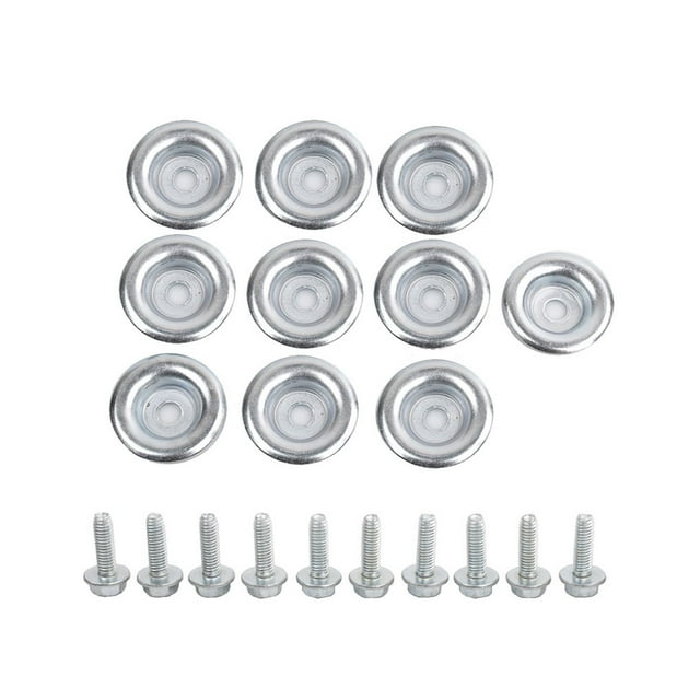 Transemion 20 Pcs/ensemble Lave-Plaque Auto Antidérapant Boulons Intercalaires Professionnels pour Automobile