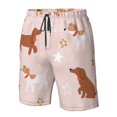thumbnail image 4 of Logiee Star Cute Dog Print Mens Swim Trunks Quick Dry Board Shorts,Breathable Hawaii Beach Shorts Swimwear Bathing Suits-Medium, 4 of 6