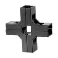 thumbnail image 3 of Conector de abrazadera para tubo cuadrado de 1" x 1" Instale fácilmente aleación de aluminio resistente Forma de, 3 of 8