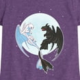 thumbnail image 3 of How to Train Your Dragon - Night And Light Moon - Toddler & Youth Girls Short Sleeve Graphic T-Shirt, 3 of 5