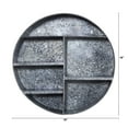 thumbnail image 2 of Nearly Natural 18" Black Industrial Galvanized Circular Metal Wall Mounted Shelf with Four Tier Shelves, 2 of 4
