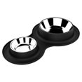 thumbnail image 1 of Ceramic Pet Bowl Dual Pet Bowl Dual Dog Food Bowl Dual Dog Feeder Stainless Steel Pet Bowl Dog Feeder Bowl, 1 of 2