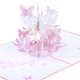 thumbnail image 4 of Toystoory 3D cumpleaños Pop Up flor saludo tarjeta de papel en blanco sobre aniversario Acción de Gracias Navidad vacaciones regalo mujeres artesanía Kits de decoración para fiestas Rosado Toystoory HA010337-01, 4 of 6
