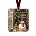 thumbnail image 2 of Yardvibe Christmas Cash Gift Ornament, 3.94" Acrylic Christmas Money Holder, Snowman Funny Hanging Xmas Tree Decoration, Cash Money Gift for Graduation Stocking Stuffer Gifting, 2 of 8