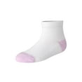 thumbnail image 3 of Hanes Pure Comfort Infant/Toddler Girls’ Ankle Socks, Organic Cotton, 6-Pairs, 3 of 5