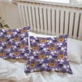 thumbnail image 6 of Halloween Throw Pillow Covers 16x16 Inch Set of 2, Orange Pumpkin Funny Ghost Black Cat Purple Waterproof Outdoor Pillow Covers, Decorative Cushion Pillowcases for Couch, Sofa, Bed, Garden, Patio, 6 of 9