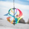 thumbnail image 5 of In the Breeze 2476 — Iridescent Rainbow Vortex Spinner — Mesmerizing and Colorful Hanging Wind Spinner, 5 of 6