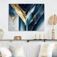 thumbnail image 2 of Designart Abstract Geode Geometric Blue I Canvas Wall Art, 2 of 5