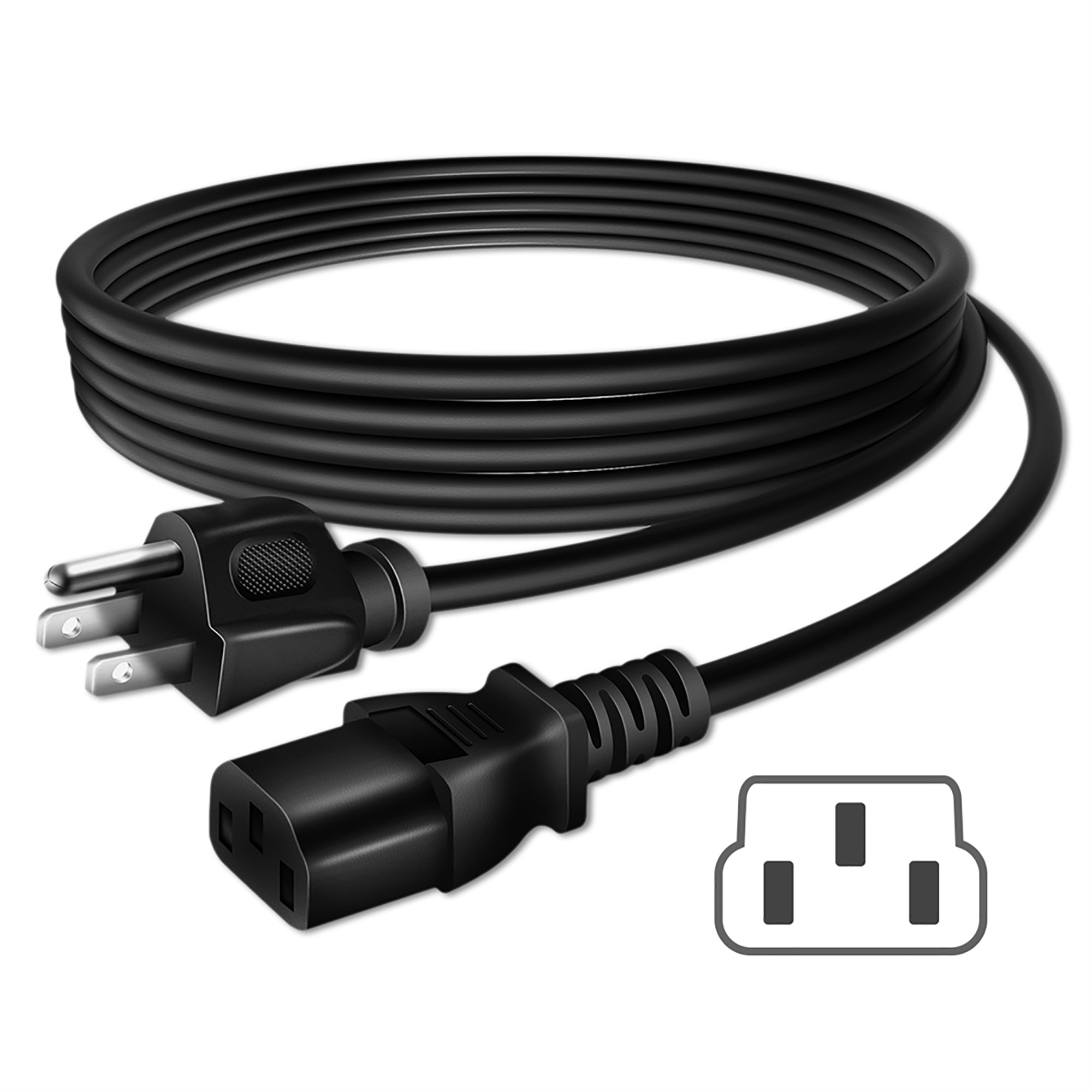 PKPOWER 6ft UL AC Power Cable For Shure SCM268 4-Channel Mic Mixer 6 Transformers Phantom Cord - image 2 of 3